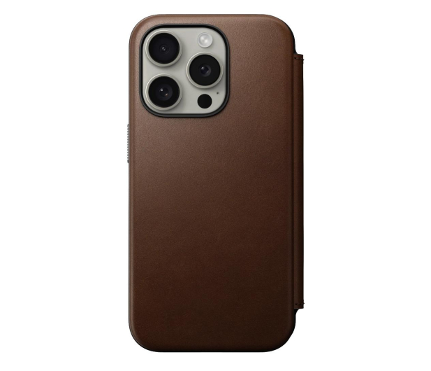 Nomad Modern Leather Folio iPhone 15 Pro brown - 1258678 - zdjęcie 2